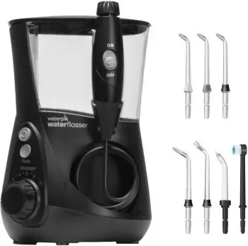 Irigator dhëmbësh Waterpik WF-66x, 7 koka, 10 nivele, i zi