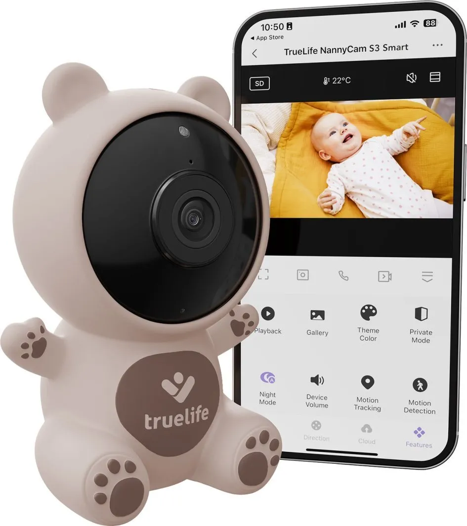 Monitorues për foshnje Niania TrueLife NannyCam S3 Smart - 1