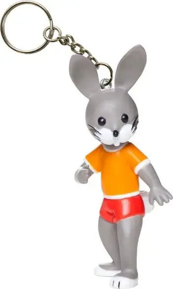 Varëse çelësash Tisso Toys KEYCHAIN BUNNY, figurë lepurushi, shumëngjyrëshe