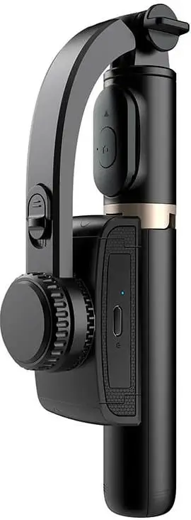 Gimbal/stativ APEXEL Q08d me dritë, i zi