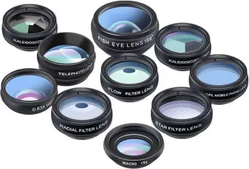 Set lentash për celular APEXEL APL-DG10 10-në-1, e zezë