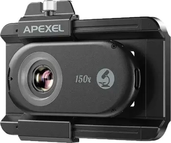 Set lente mikroskopike për smartphone Apexel APL-MS3IN1, 200x / 150x / 100x, 3 copë