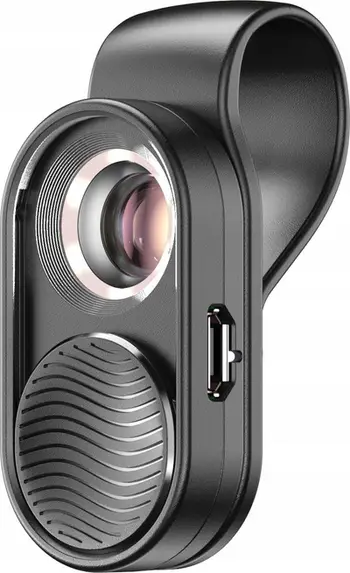 Lentë mikroskopi digjital për telefon Apexel APL-MS001, 100x zmadhim, LED, e zezë