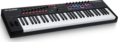 Keyboard MIDI Controller M-Audio Oxygen Pro 61, 61 taste, 16 pad-e, e zezë - 2