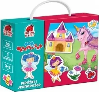 Lojë magnetike Roter Kafer Fairies dhe unicorns, shumëngjyrëshe