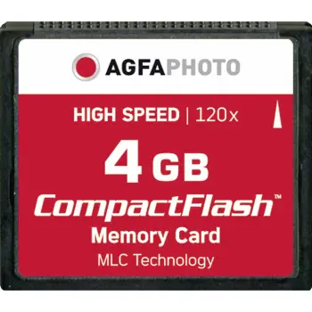 Kartë Memorie SD CARD AgfaPhoto Compact Flash 4GB High Speed 120x MLC