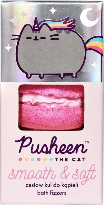 Toptha për banjë Pusheen Smooth &amp; Soft Bath Fizzers 3x50g