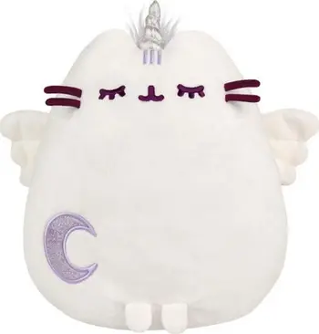 Lodër plushe Pusheen Super Pusheenicorn, 24cm, njëbrirësh, e bardhë