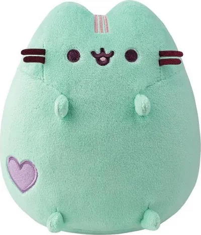 Lodër pelushi Pusheen, maskotë 18 cm, pastel mente - 1