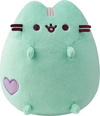 Lodër pelushi Pusheen, maskotë 18 cm, pastel mente