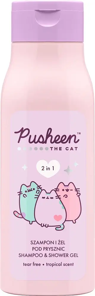 Shampo dhe xhel dushi Pusheen 2in1, për trup dhe flokë