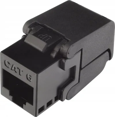 Modul rrjeti Solarix CAT6 UTP RJ45, vetë krimpues, i zi - 1