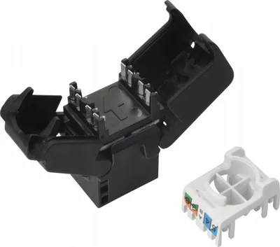 Modul rrjeti Solarix CAT6 UTP RJ45, vetë krimpues, i zi - 2