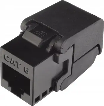 Modul rrjeti Solarix CAT6 UTP RJ45, vetë krimpues, i zi