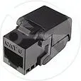 Bllok terminali Solarix, CAT6, UTP, RJ45, i zi - 1