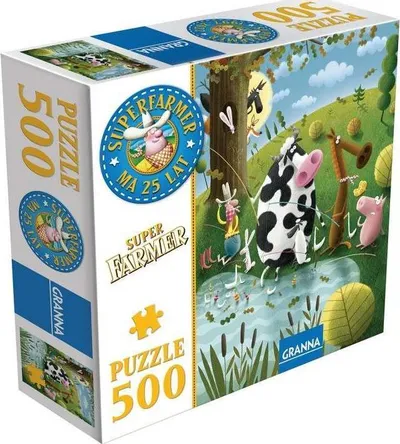 Puzzle Granna Superfarmer, 500 copë, shumëngjyrëshe - 1