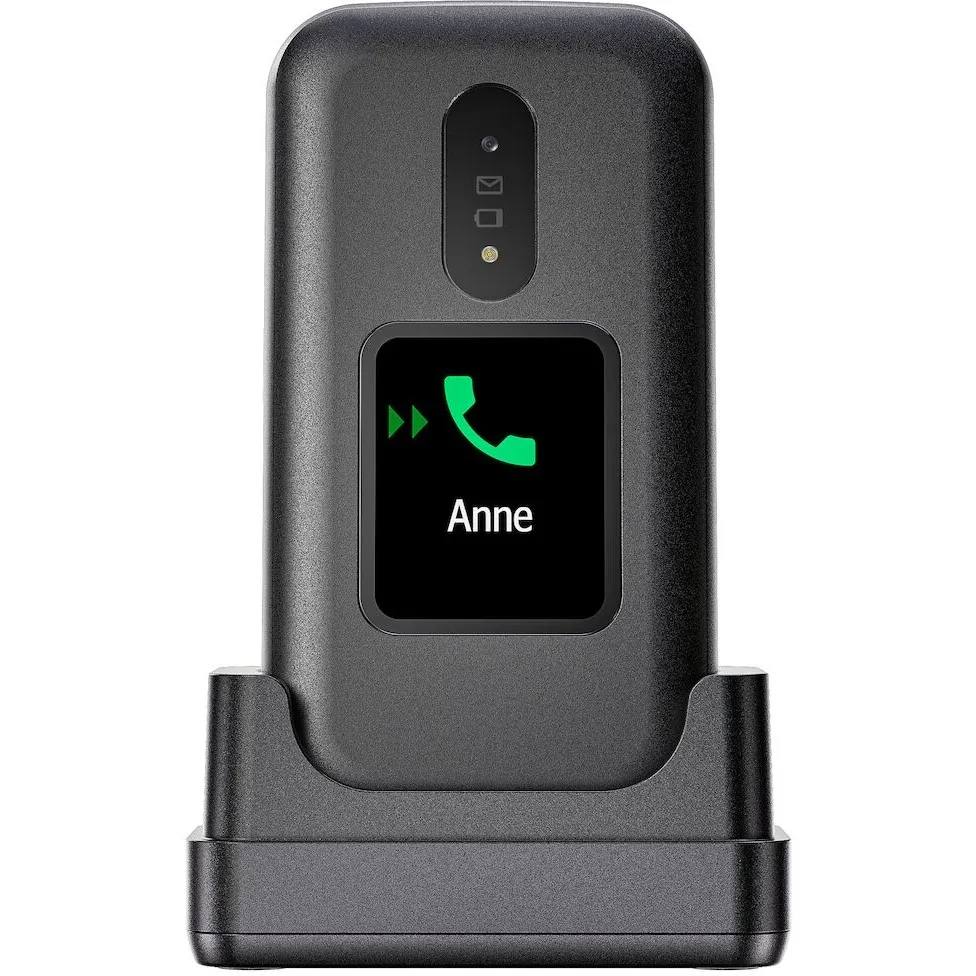 Celular Doro 2880, Clamshell, Single SIM, 320 x 240 pixels, Bluetooth, 1000 mAh, Zi, Bardhë - 1