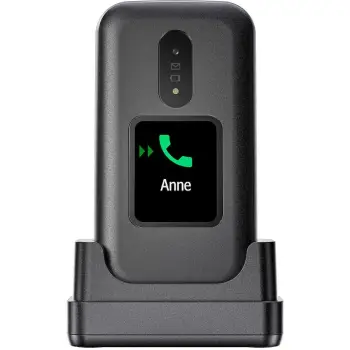 Celular Doro 2880, Clamshell, Single SIM, 320 x 240 pixels, Bluetooth, 1000 mAh, Zi, Bardhë