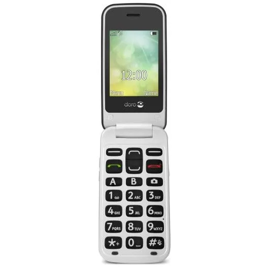 Celular Doro 2424, 2.4", 3MP, 800mAh, gri/argjendtë - 1