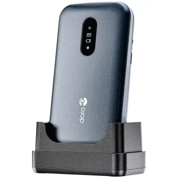 Celular Doro 2820, Clamshell, Single SIM, 2.8", Bluetooth, 1000 mAh, Blu, Bardhë