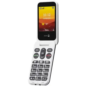 Celular Doro Leva L20, 2.8 inç, 2 MP, 1150 mAh, bardhë/zi