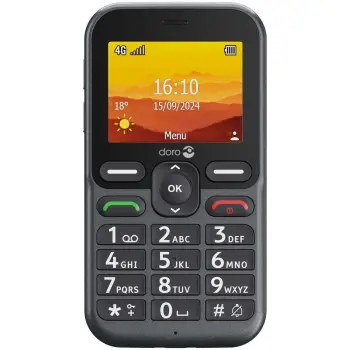 Celular Doro Leva L10, 6.1 cm, 2 MP, 1150 mAh, Ngjyrë e zezë