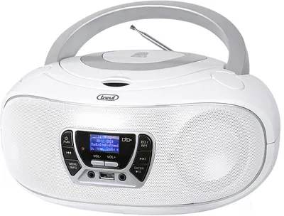 Radio portative Trevi CMP 583 DAB, CD/MP3, e bardhë - 1