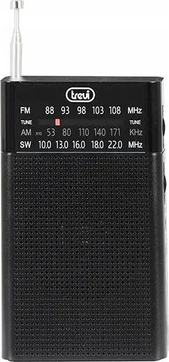 Radio portative Trevi RA7F15, AM FM SW, e zezë