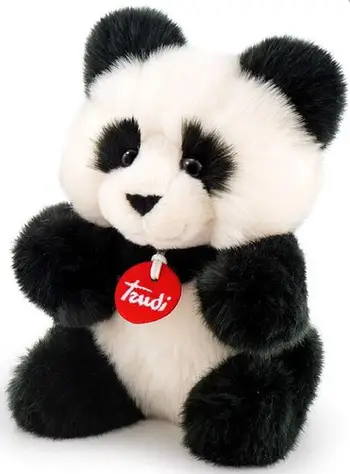 Lodër pellushi Trudi - Panda, 24 cm, e bardhë/ e zezë