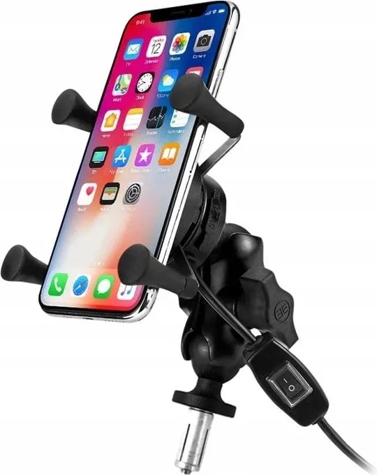 Mbajtës telefoni për motor FreedConn MC7W, i zi - 1