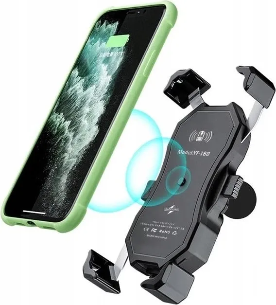 Mbajtës për celular FreedConn MC1W, me karikues induktiv, ngjyrë e zezë - 11