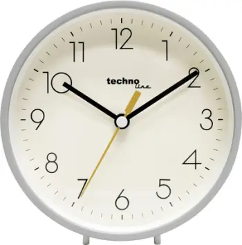 Ora tavoline Technoline Modelhgr, quartz, me alarm, e bardhë
