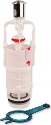 Valvul shkarkimi WC KK-Pol Duo Max, 3 6L, universale, e bardhë