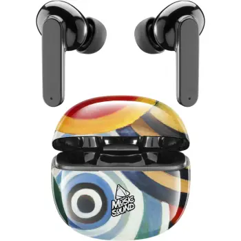 Dëgjuese Buds Cellularline Music Sound Fantasy BTMSTWSINEAR223, wireless, Mic, të zeza