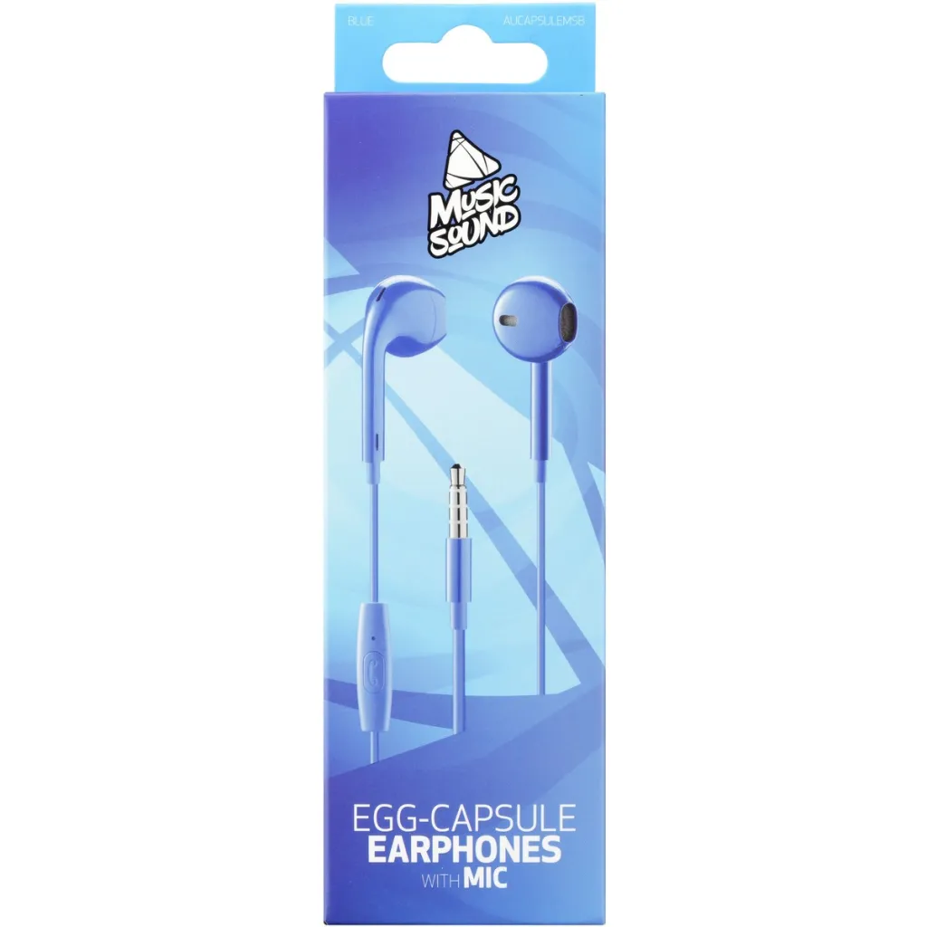 Dëgjuese Cellularline Music Sound Egg-Capsule AUCAPSULEMSB, të kaltra - 2