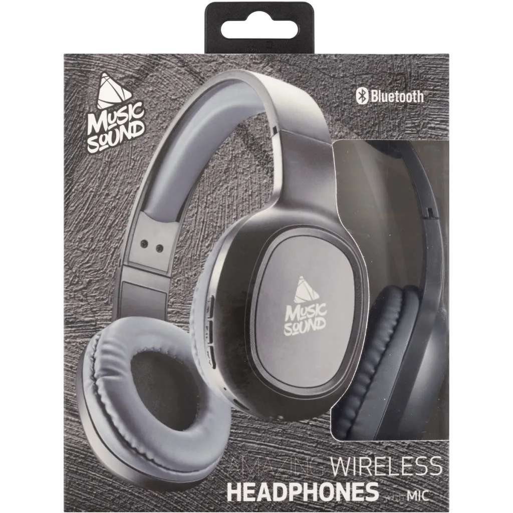 Kufje Cellularline Music Sound Basic BTHEADBBASICMSK, wireless, të zeza - 3