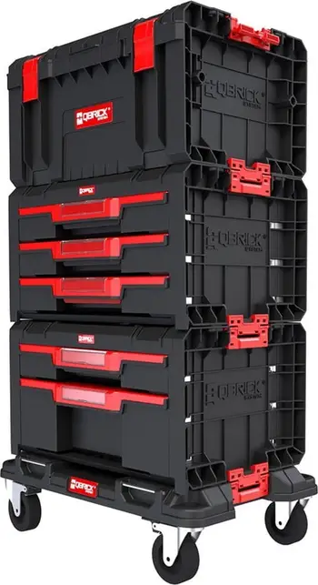 Kuti veglash me rrota Qbrick QS PRO Drawer Workshop Set 2, set profesional, me sirtarë