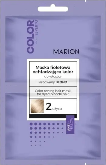 Maskë për flokë Marion Color Esperto Purple Cooling për femra për flokë bionde 2x20ml
