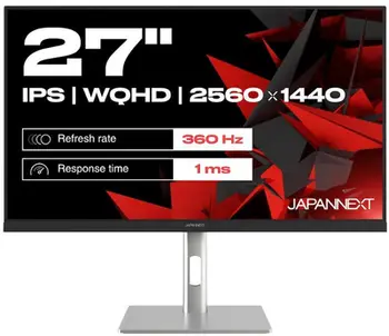 Monitor gaming JapanNext WQHD, 27", kornizë e hollë, i zi