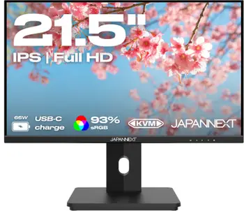Monitor Office PC Screen, 21.5", Full HD, USB C 65W, i zi