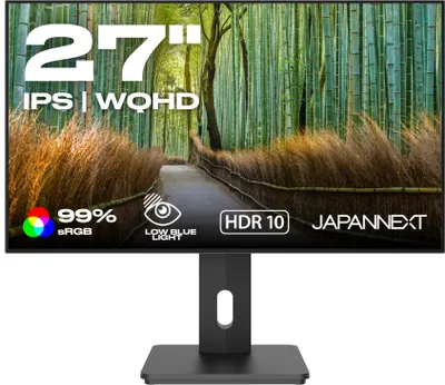 Monitor zyre JN-27IPS4FLWQHDR-HSP, 27", WQHD, i bardhë - 1