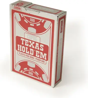 Karta pokeri Cartamundi Texas Holdem, plastike, Peek Jumbo Index