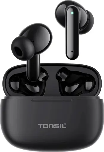 Kufje pa tela Tonsil T50BT, Bluetooth 5.3, IPX5, të zeza