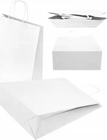Qese letre NC Envelopes PAPER BAG, 24 x 10 x 32 cm, 100 g/m², të bardha