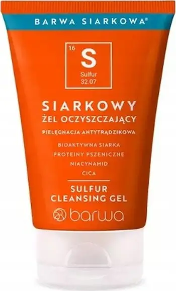 Xhel pastrues fytyre Barwa Sulfur, për lëkurë me akne, 120ml