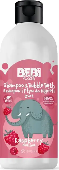 Shampo dhe xhel dushi për fëmijë Barwa Bebi 2in1, mjedër, 500ml