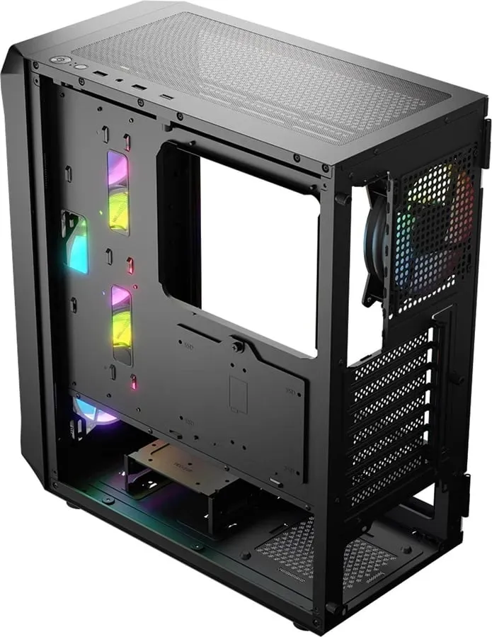 Kase kompjuteri Logic Concept Portos ARGB, MIDI Tower, xham i kalitur, e zezë - 13