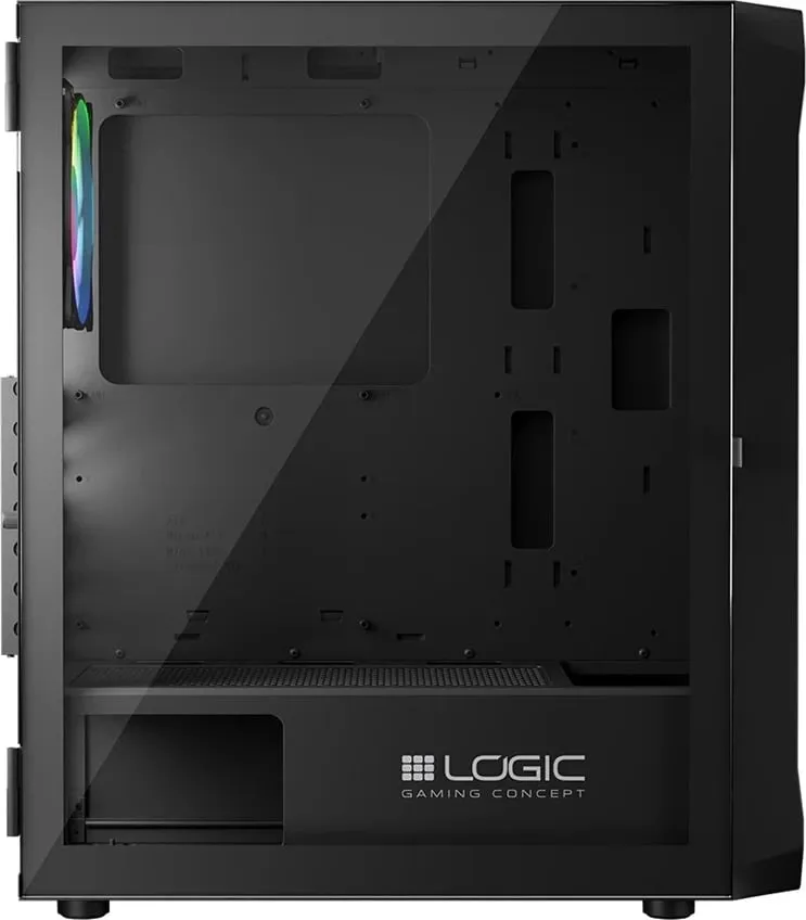 Kase kompjuteri Logic Concept Portos ARGB, MIDI Tower, xham i kalitur, e zezë - 20