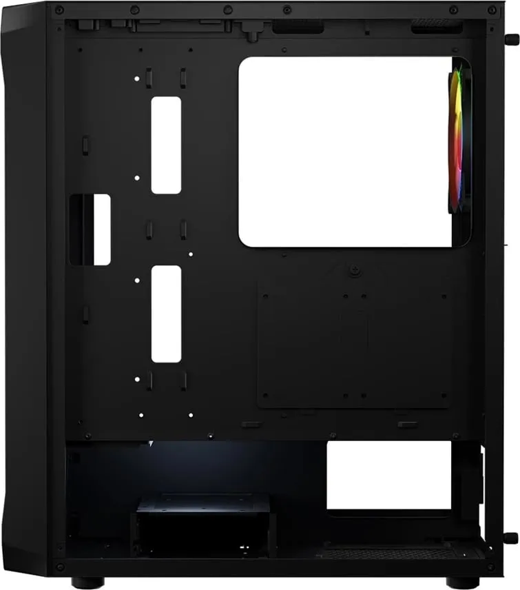 Kase kompjuteri Logic Concept Portos ARGB, MIDI Tower, xham i kalitur, e zezë - 10