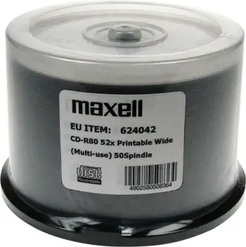 Set i disqeve Maxell CD-R, 700mb, 52x, 50 copë